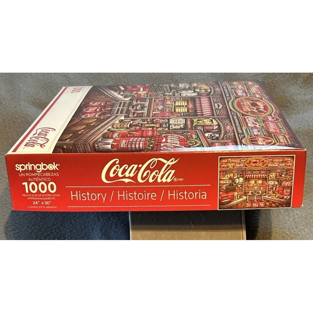 Springbok Jigsaw Puzzle 1000 Pieces Coca-Cola  History Coke Bottles Signs USA